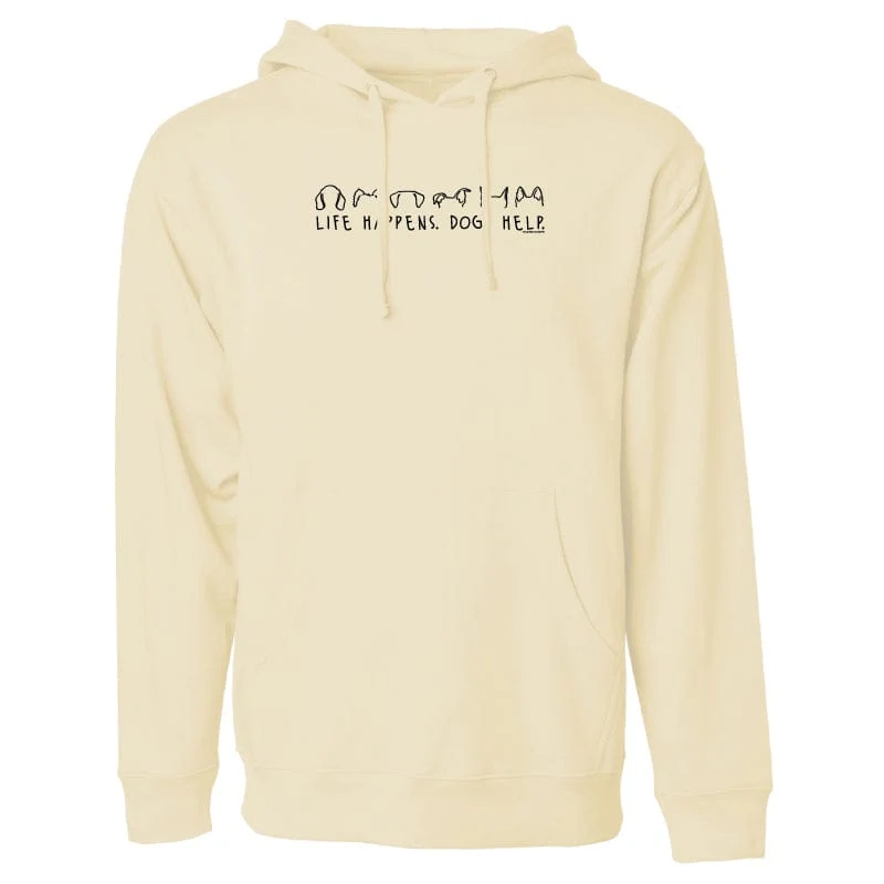Life Happens Dogs Help - Sweatshirt Pullover Hoodie