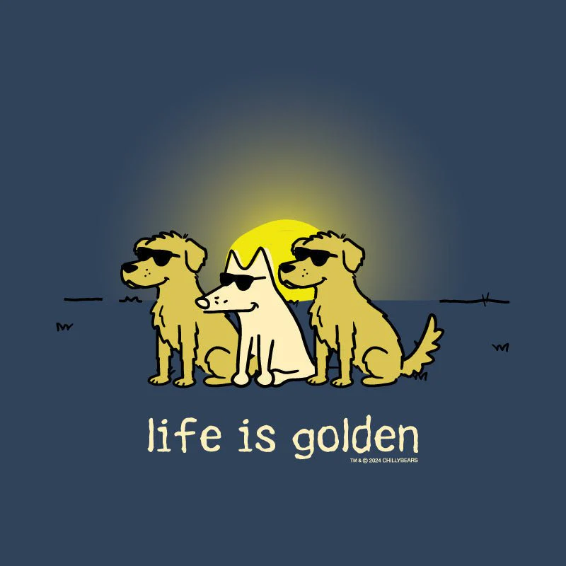 Life is Golden - Ladies T-Shirt V-Neck - Image 2