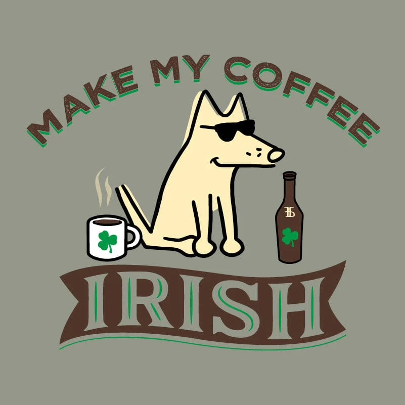 Make My Coffee Irish - Ladies Curvy V-Neck Tee - Image 2