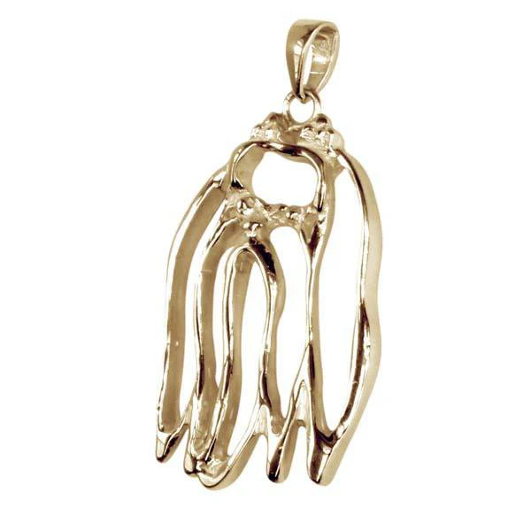 Maltese 14K Gold Cut Out Pendant - Image 3