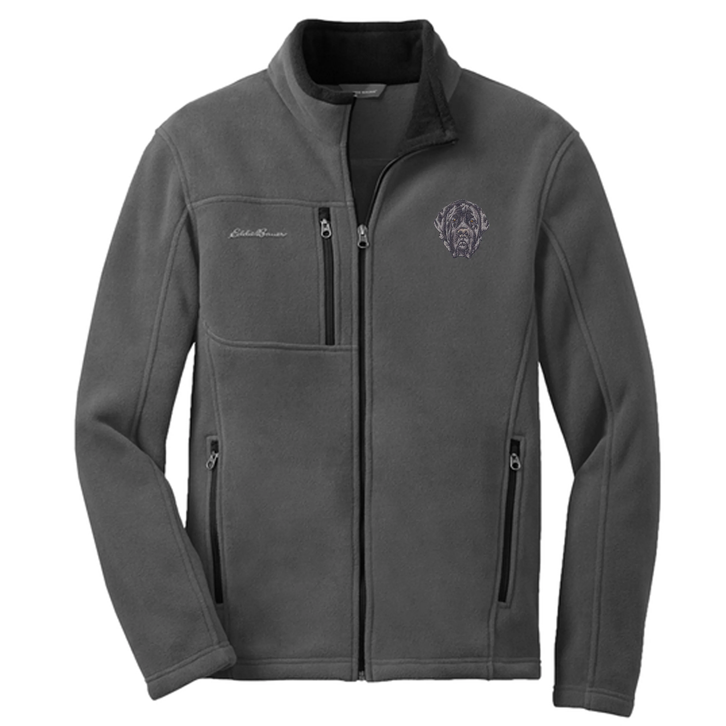 Mastiff Embroidered Men's Fleece Jacket - Image 3