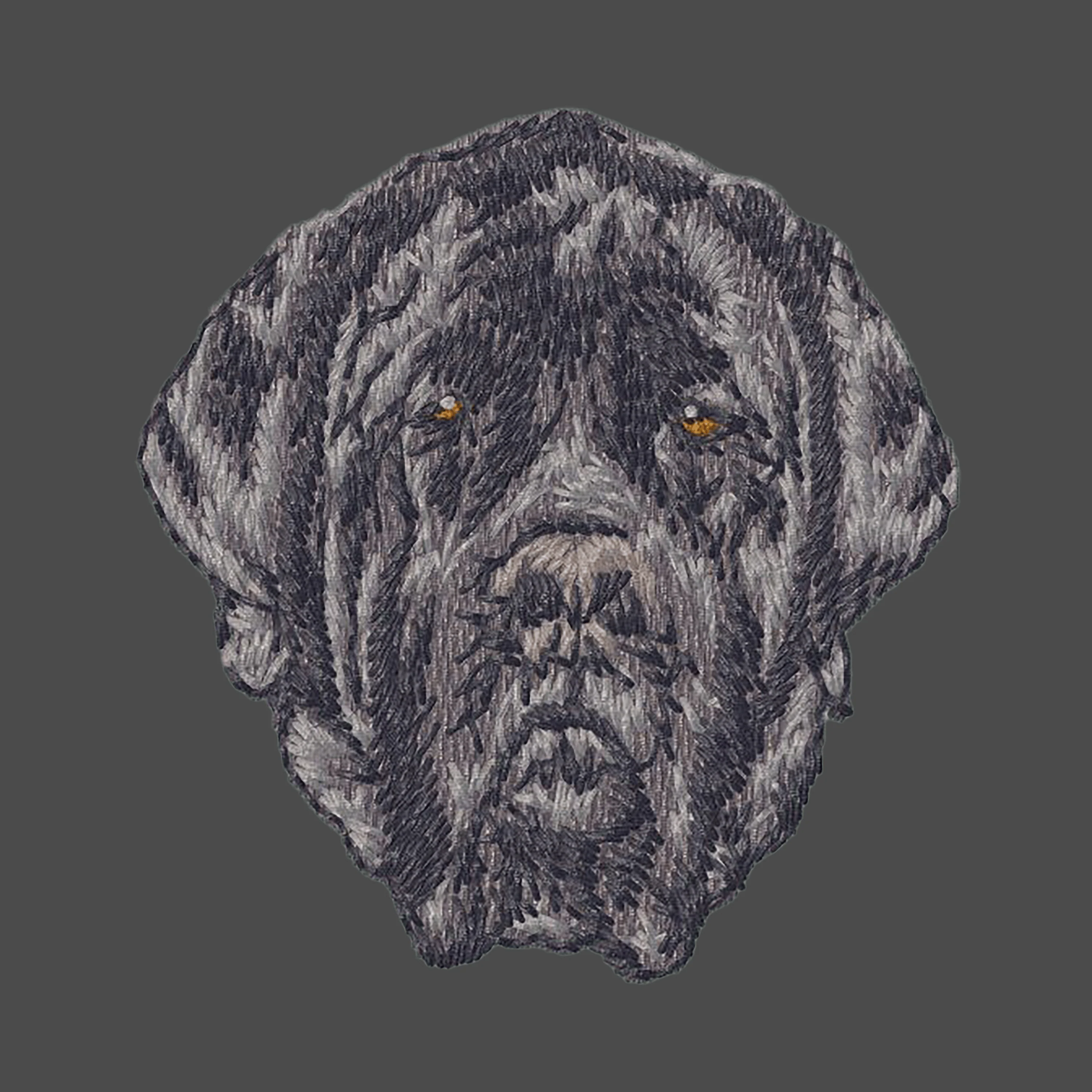 Mastiff Embroidered Men's Fleece Jacket - Image 4
