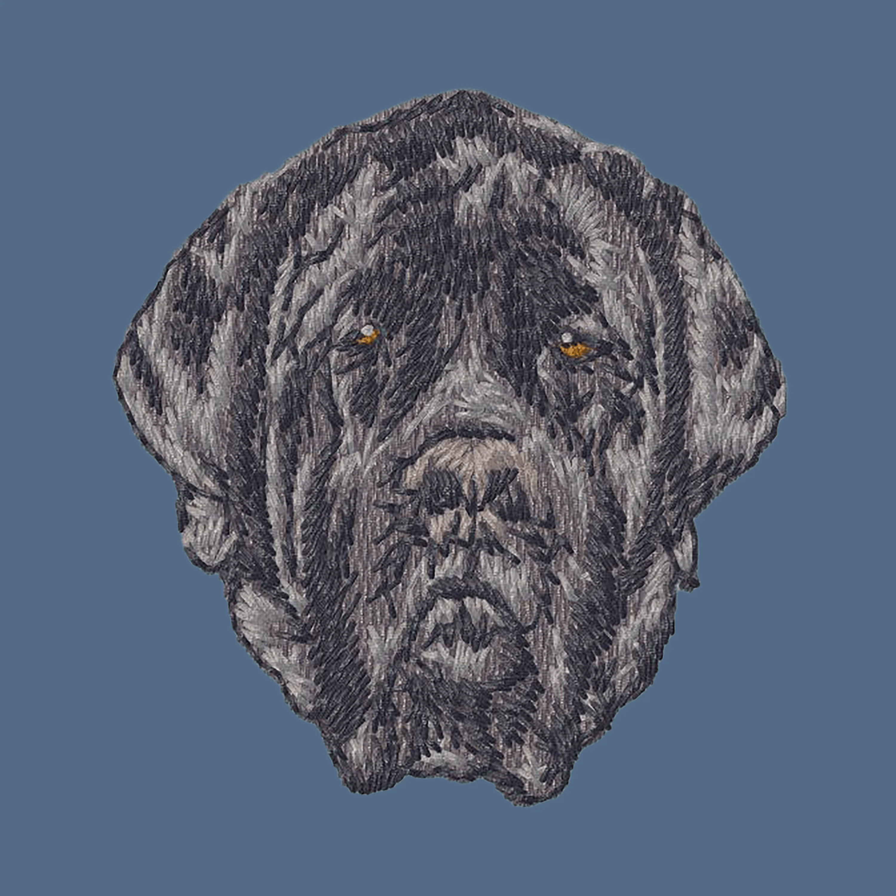 Mastiff Embroidered Women's Denim Shirt - Image 2