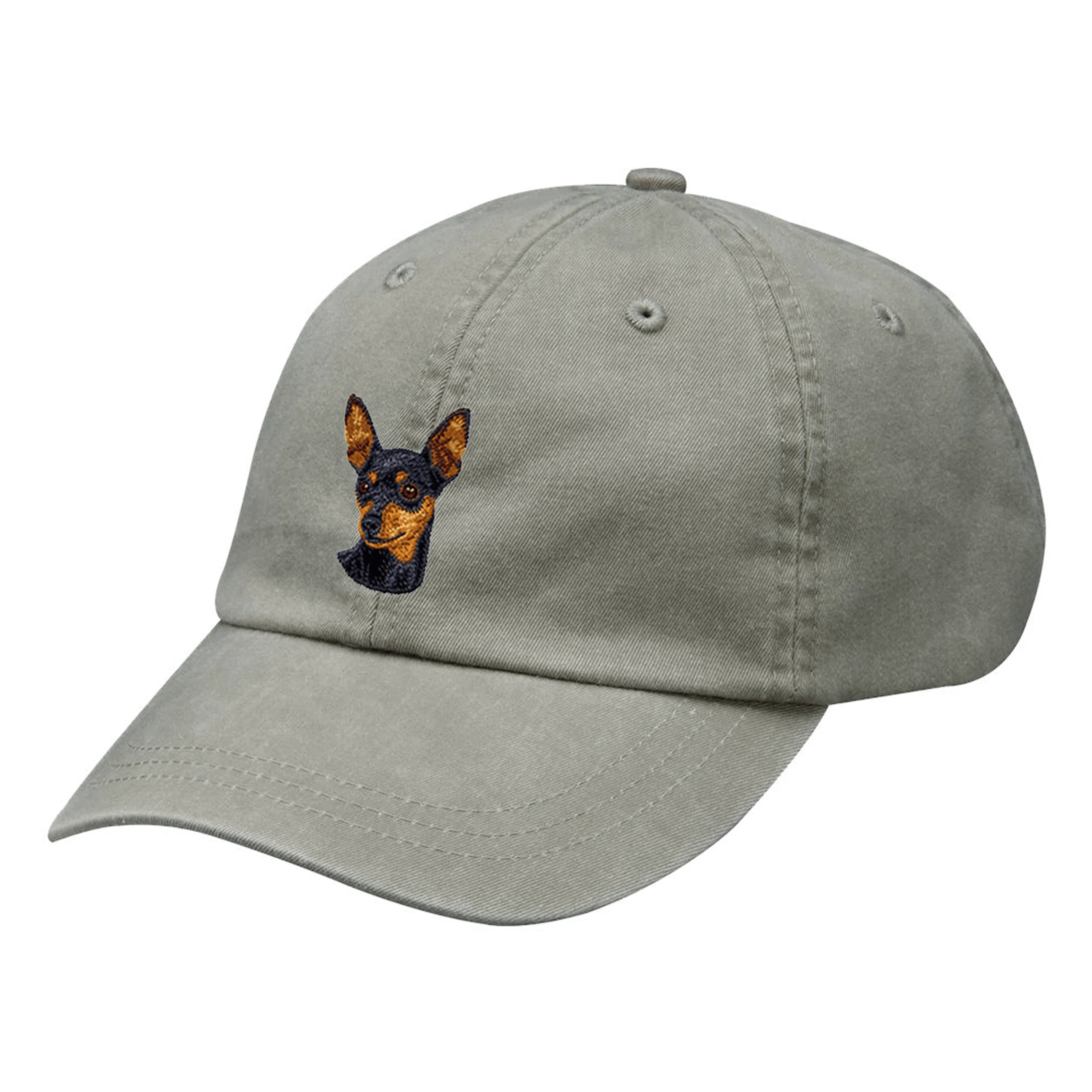 Miniature Pinscher Embroidered Baseball Cap - Image 3