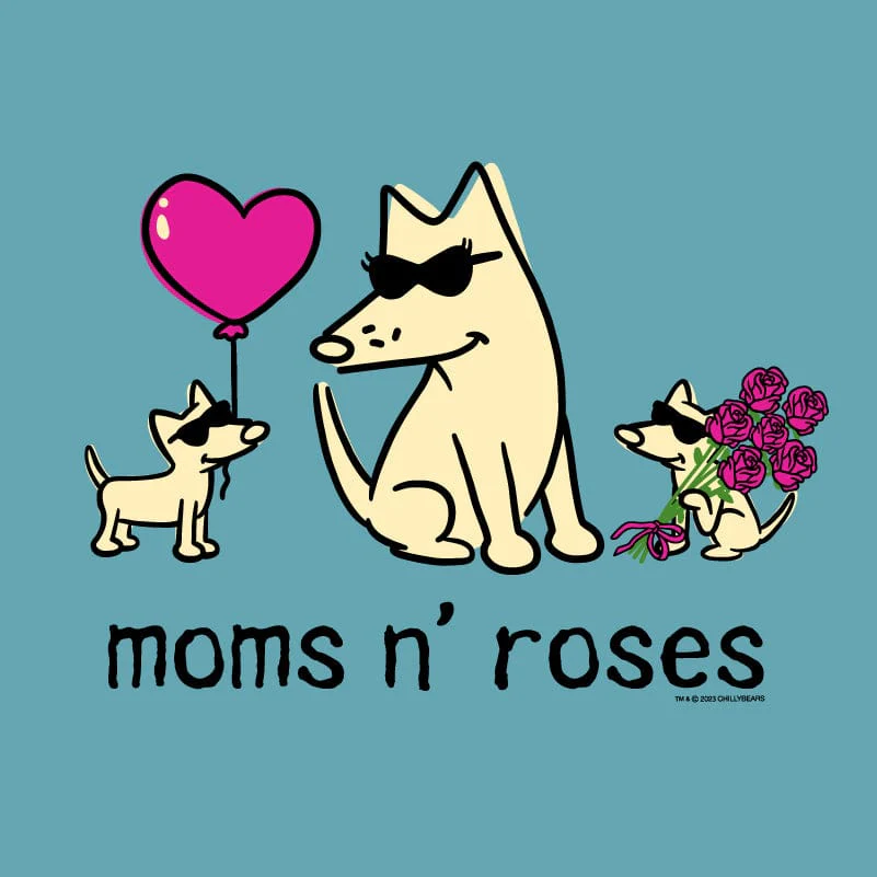 Moms N' Roses - Ladies Plus V-Neck Tee - Image 2