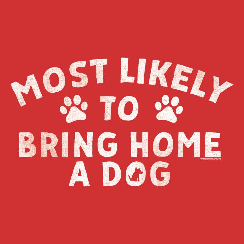 Most Likely to Bring Home a Dog - Ladies Curvy V-Neck Tee - Image 2