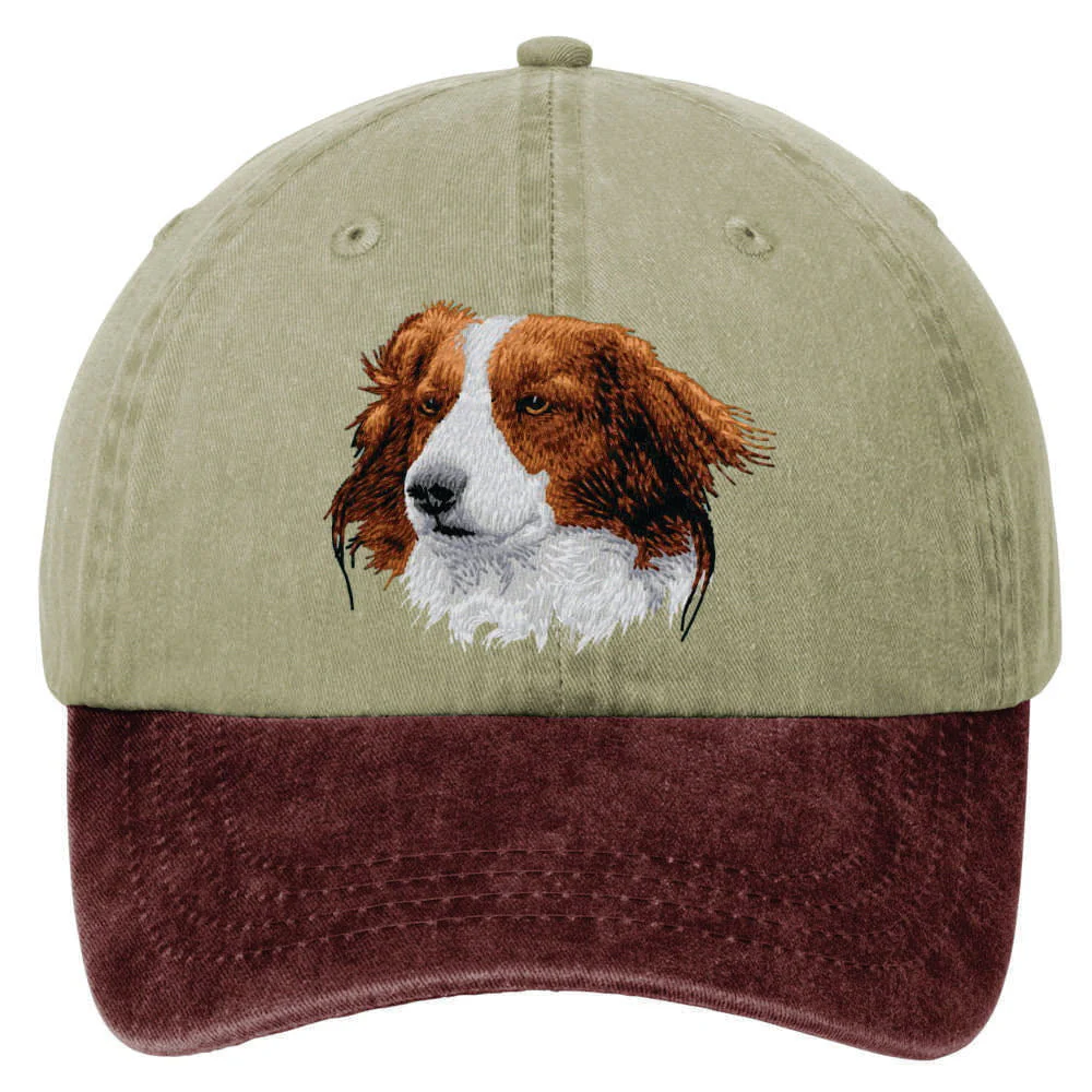 Nederlandse Kooikerhondje  Embroidered Two Tone Baseball Cap - Image 2