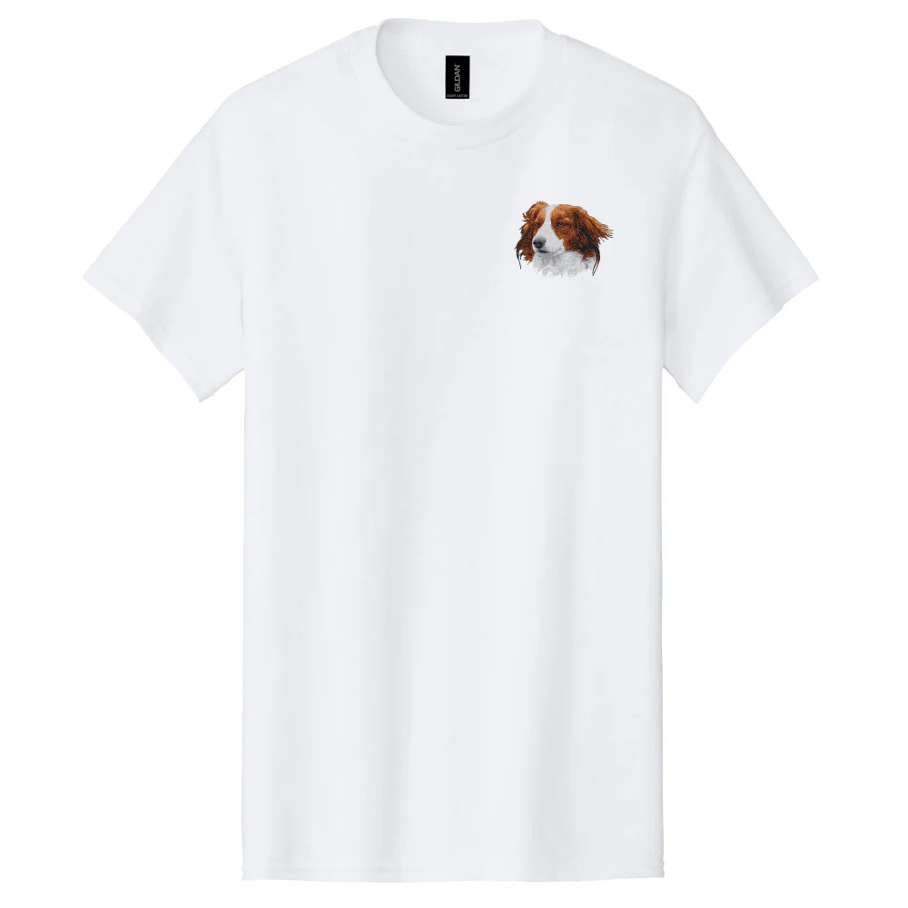 Nederlandse Kooikerhondje Embroidered Men's T-Shirt - Image 3