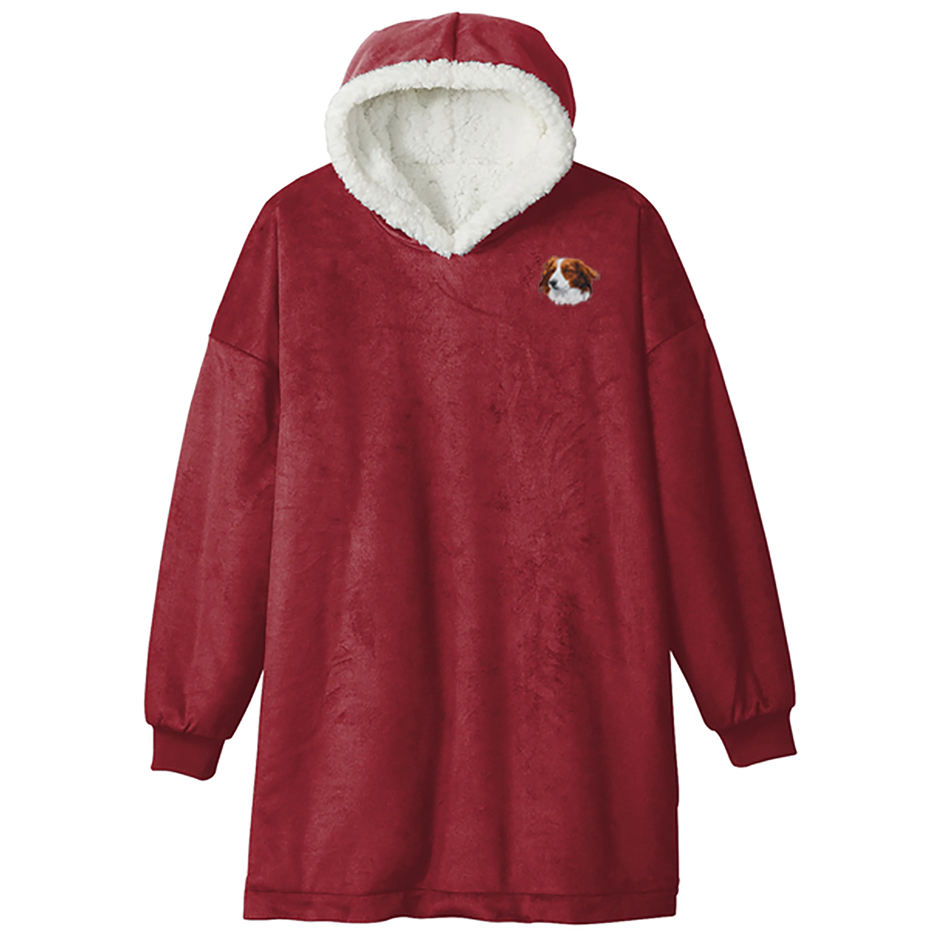 Nederlandse Kooikerhondje Embroidered Wearable Blanket