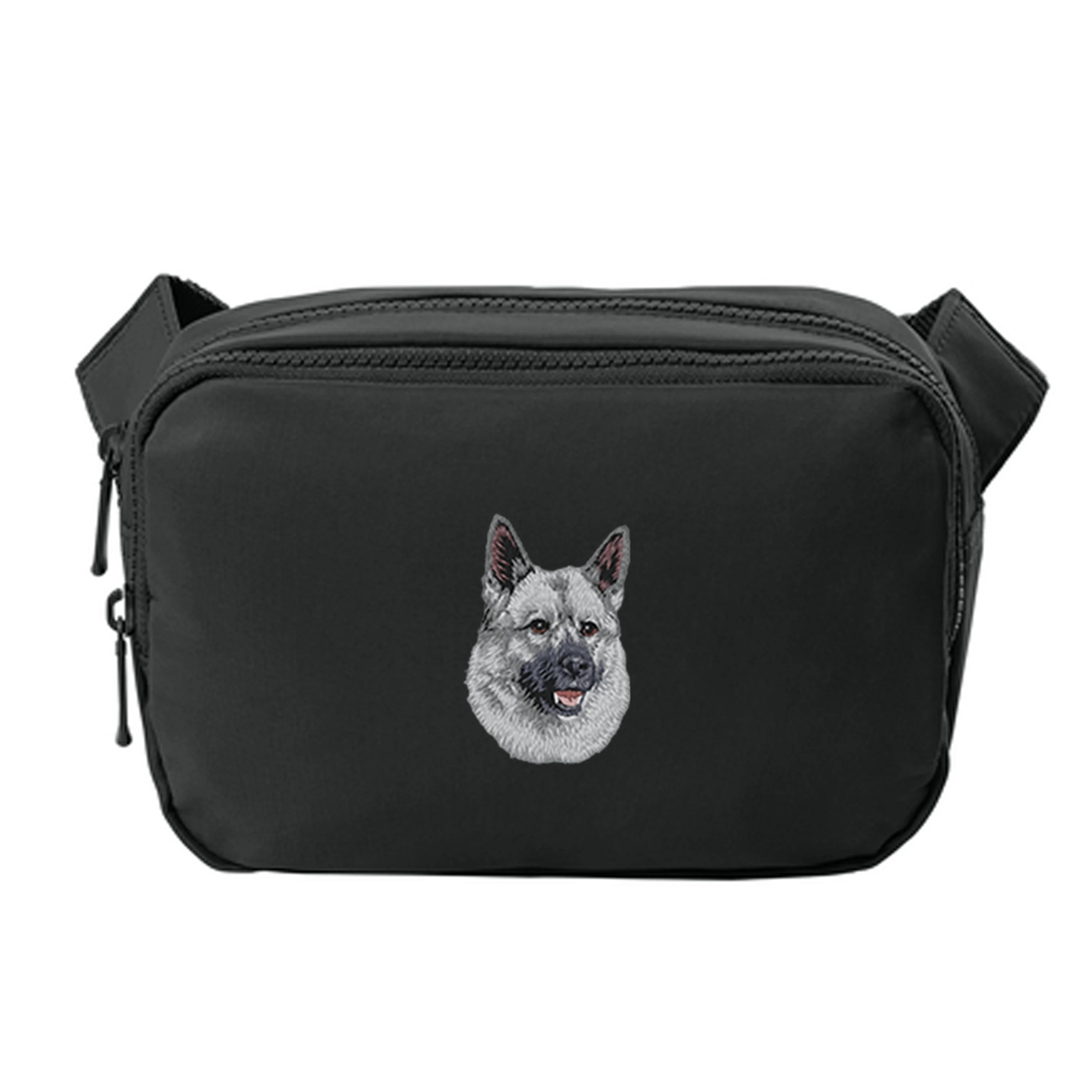 Norwegian Elkhound Embroidered Crossbody Bag - Image 3