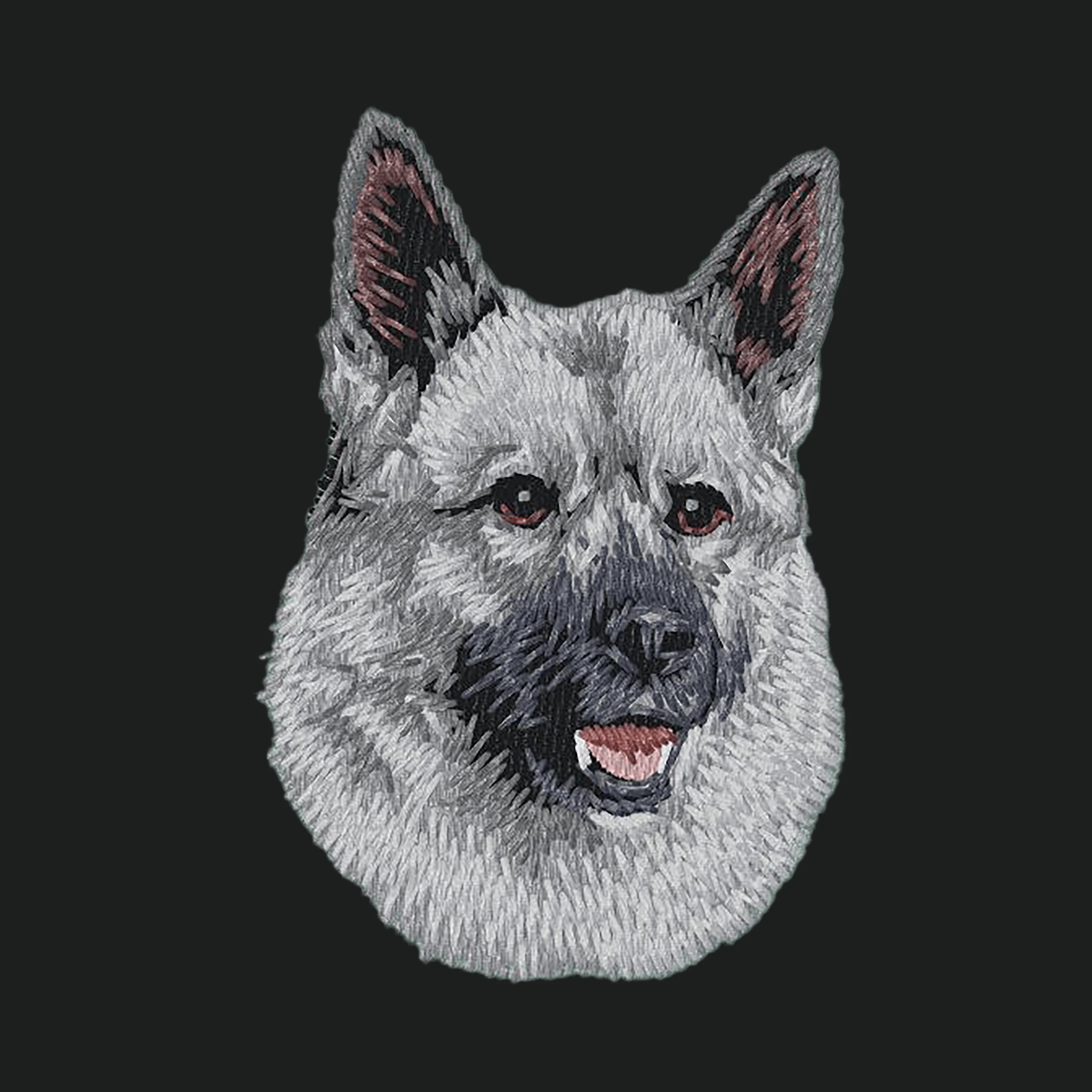 Norwegian Elkhound Embroidered Crossbody Bag - Image 4