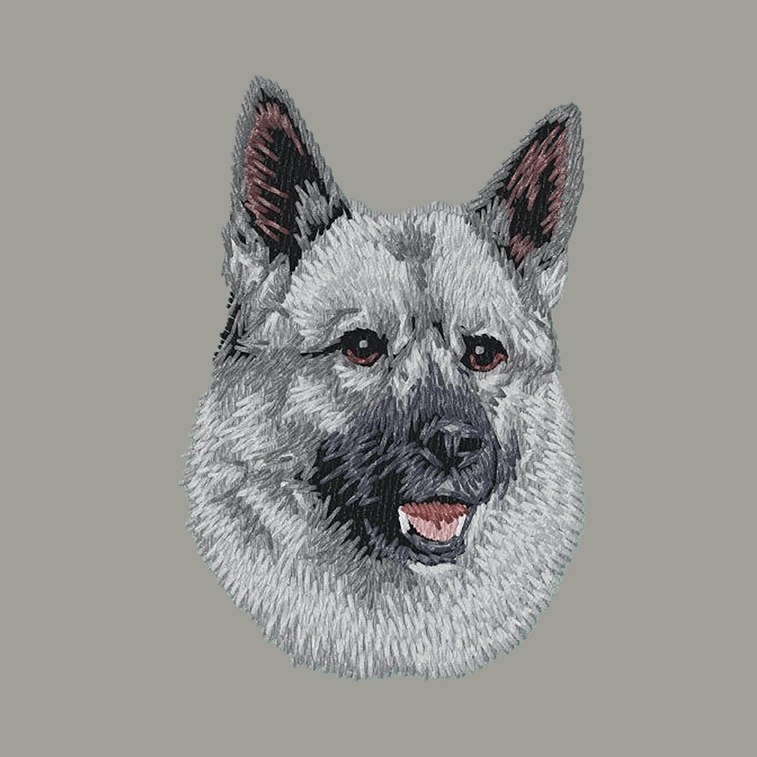 Norwegian Elkhound Embroidered Sweatshirt Hoodie - Image 6