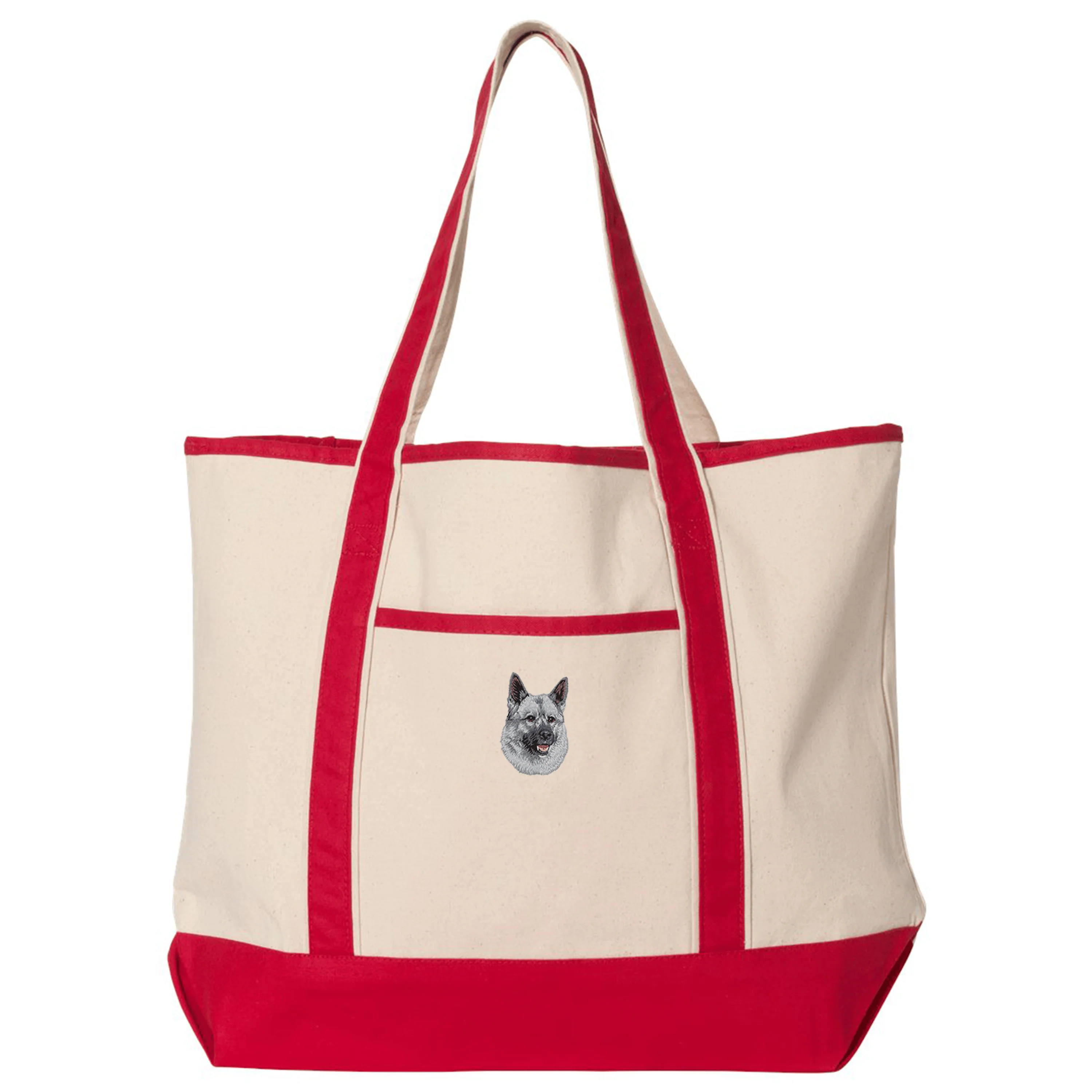 Norwegian Elkhound Embroidered Tote - Image 3