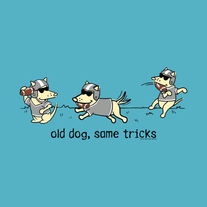 Old Dog Same Tricks - Ladies T-Shirt V-Neck - Image 2