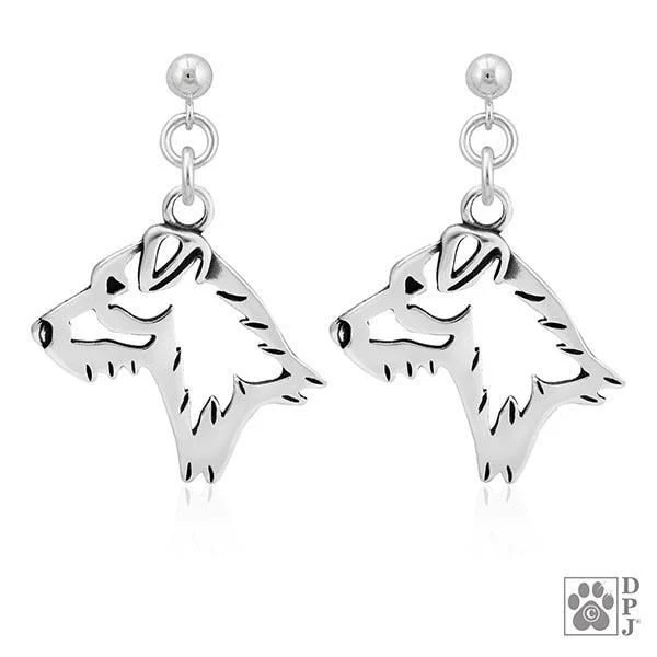 Parson Russell Terrier, Broken Coat, Head, Earring - Image 2