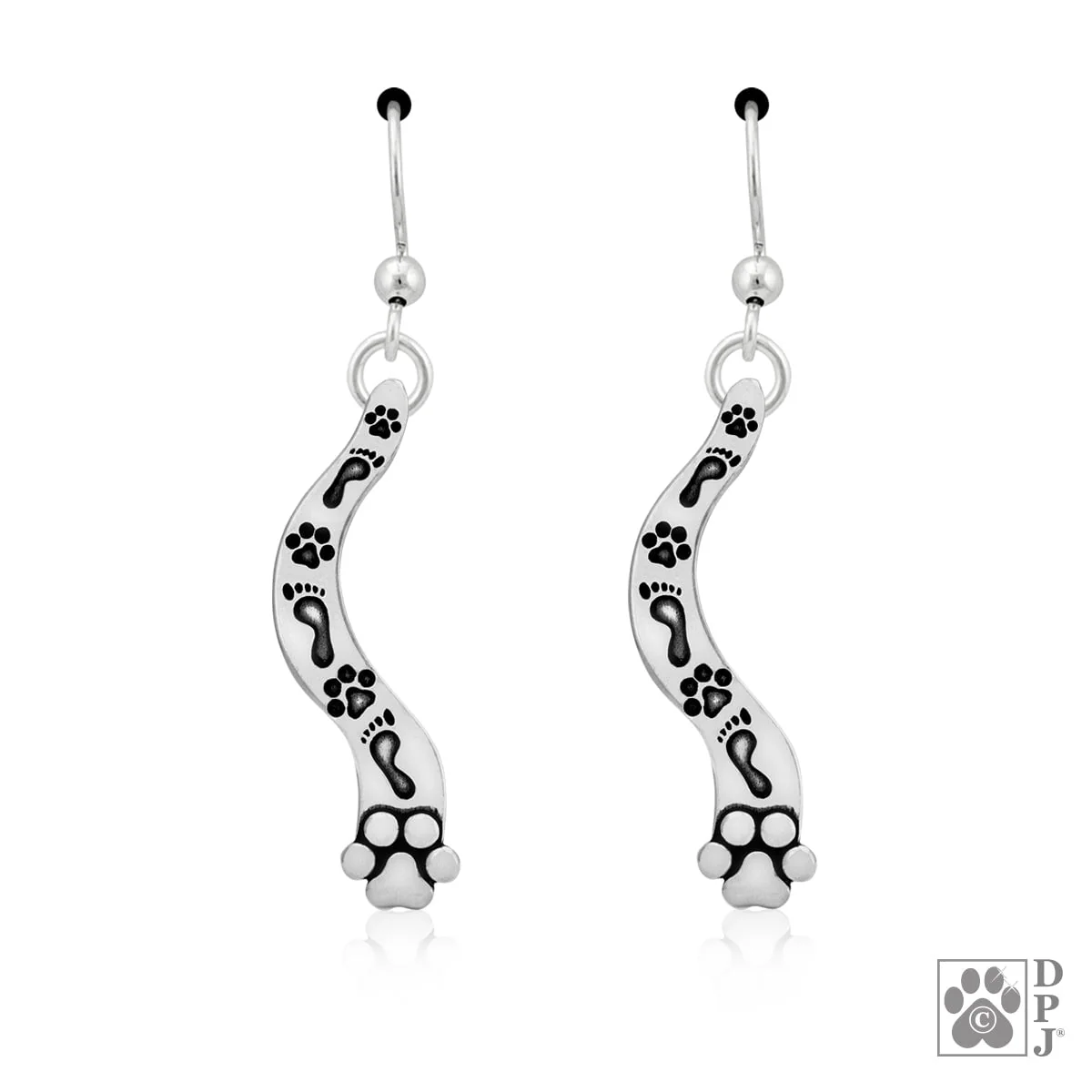 The Path Paw Print Earrings