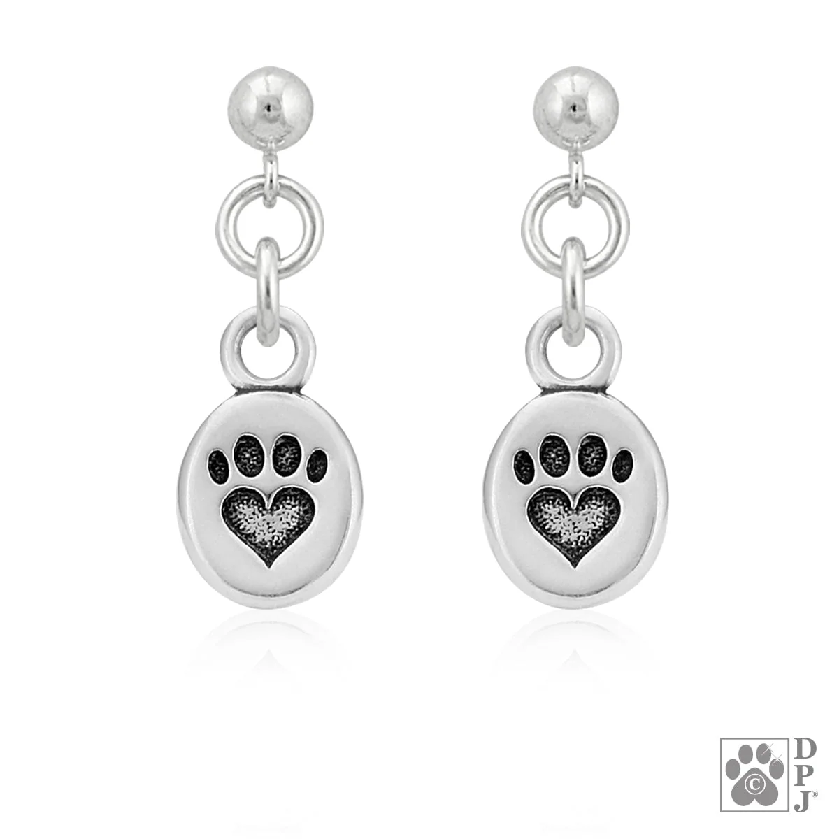 We Love Paws Paw Print Earrings - Image 2