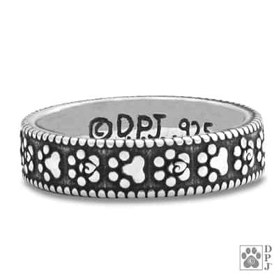 Paws Leave Such Impressions Sterling Silver Ring