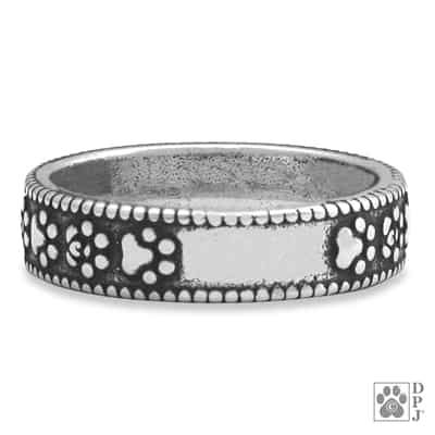Paws Leave Such Impressions Sterling Silver Ring - Image 2