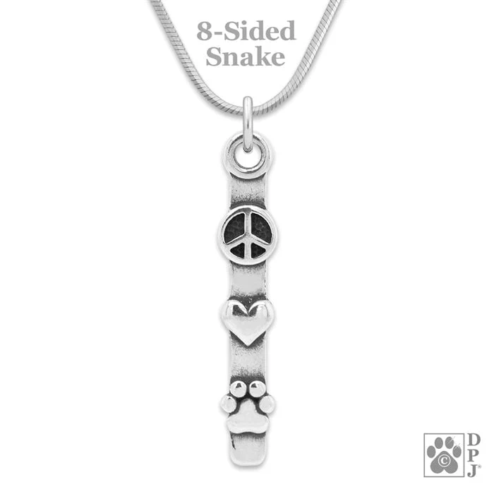 Peace Love Paws Necklace - Image 4
