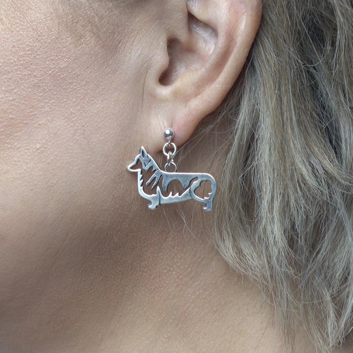 Pembroke Welsh Corgi, Body, Earring - Image 3