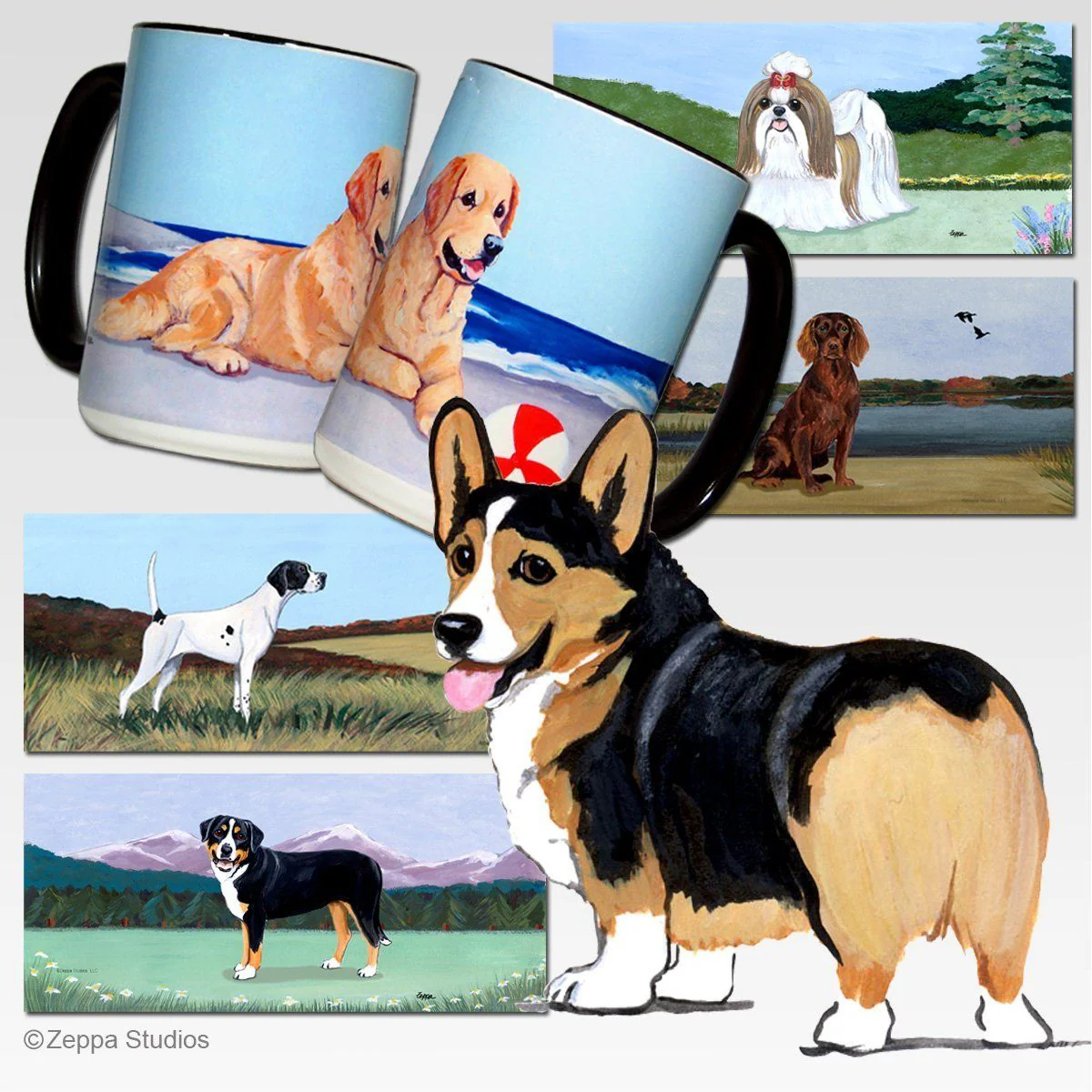 Pembroke Welsh Corgi Scenic Mug - Image 2