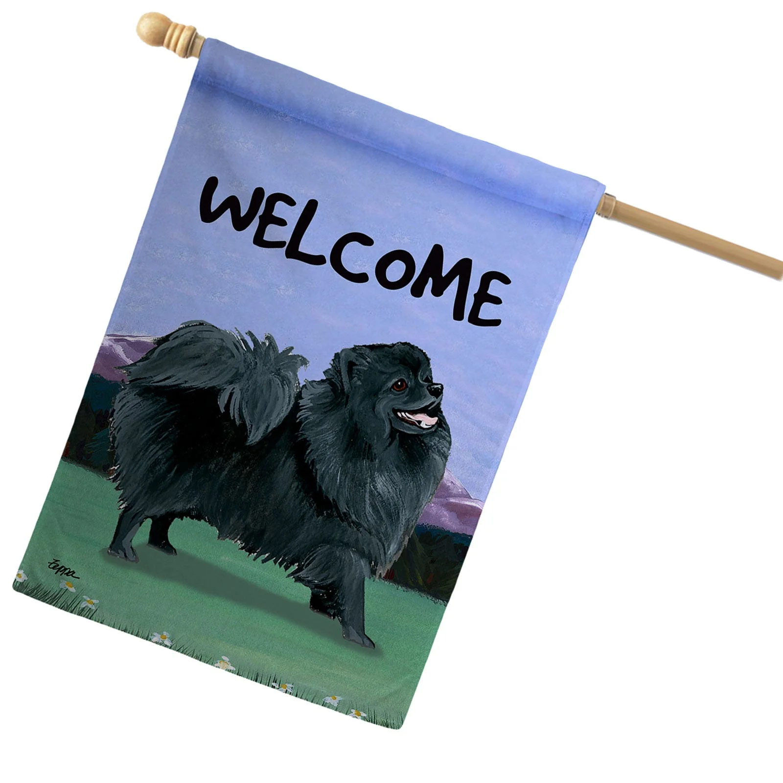 Pomeranian House Flag - Image 2