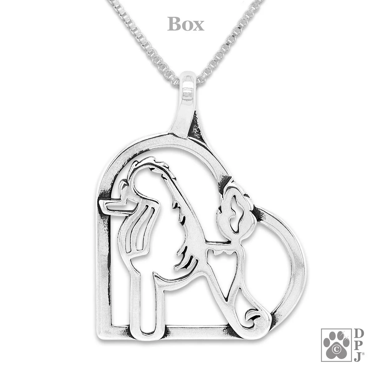 Poodle In Heart Necklace, Scandinavian Body - Image 2
