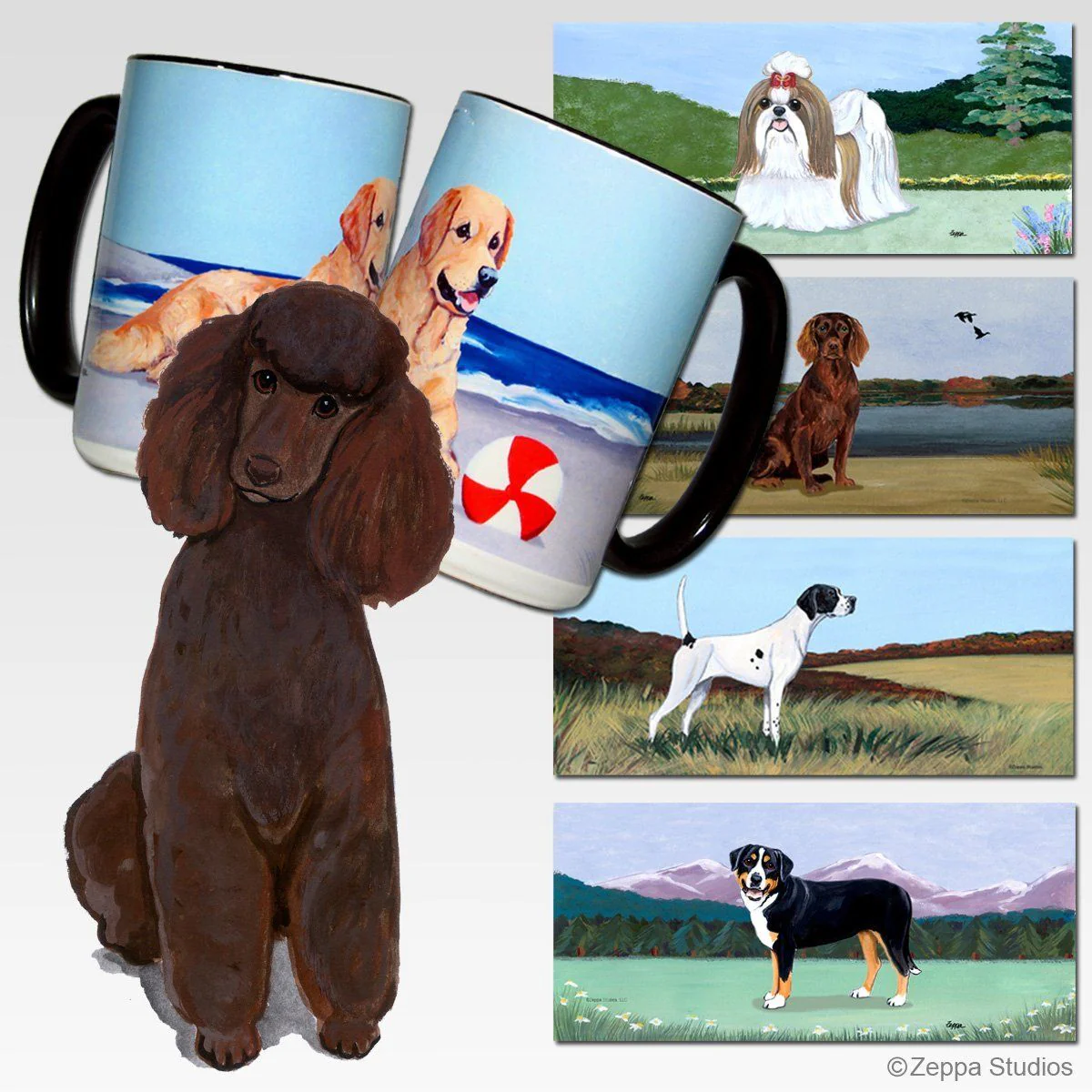 Poodle Scenic Mug - Image 3