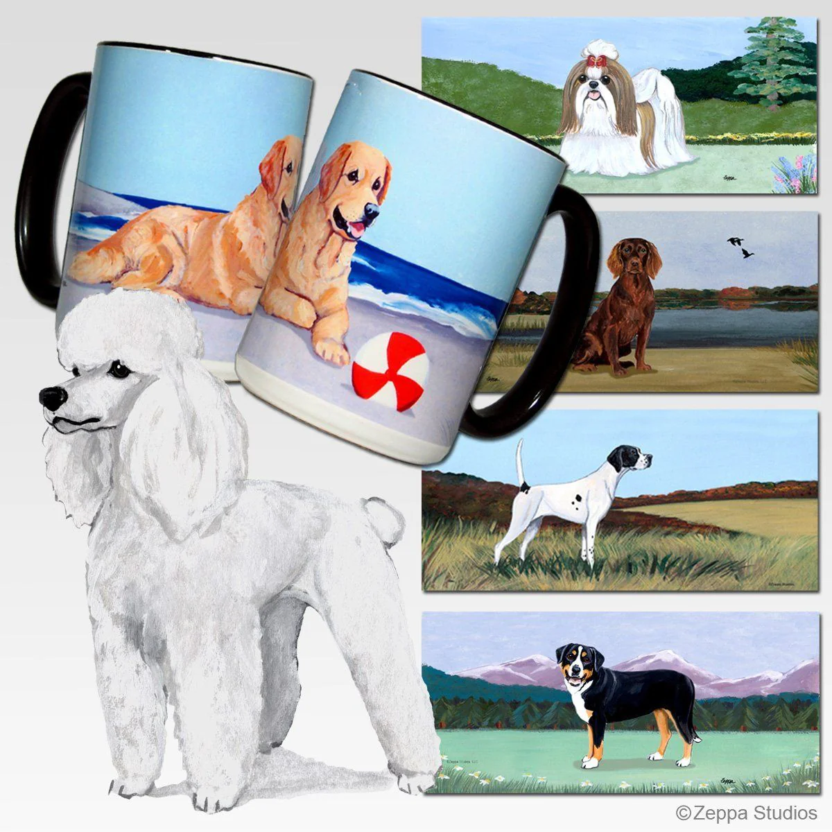 Poodle Scenic Mug - Image 4