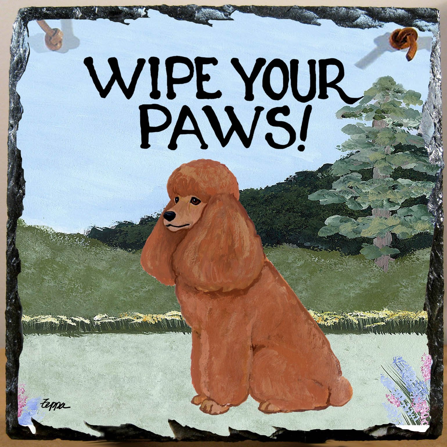 Poodle Slate Sign - Image 4