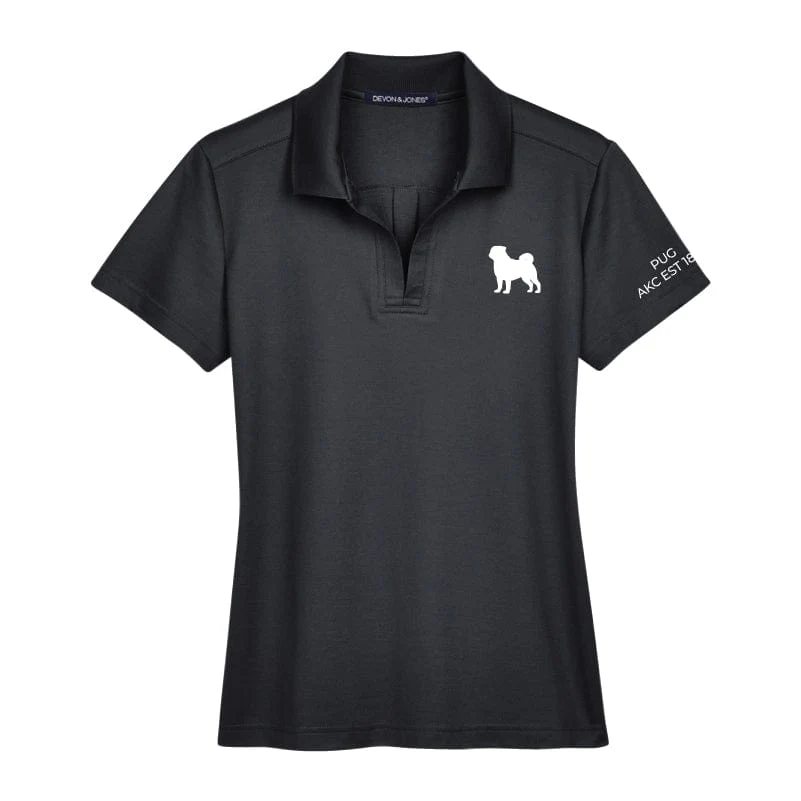 Pug Embroidered AKC Women's Polo - Image 4