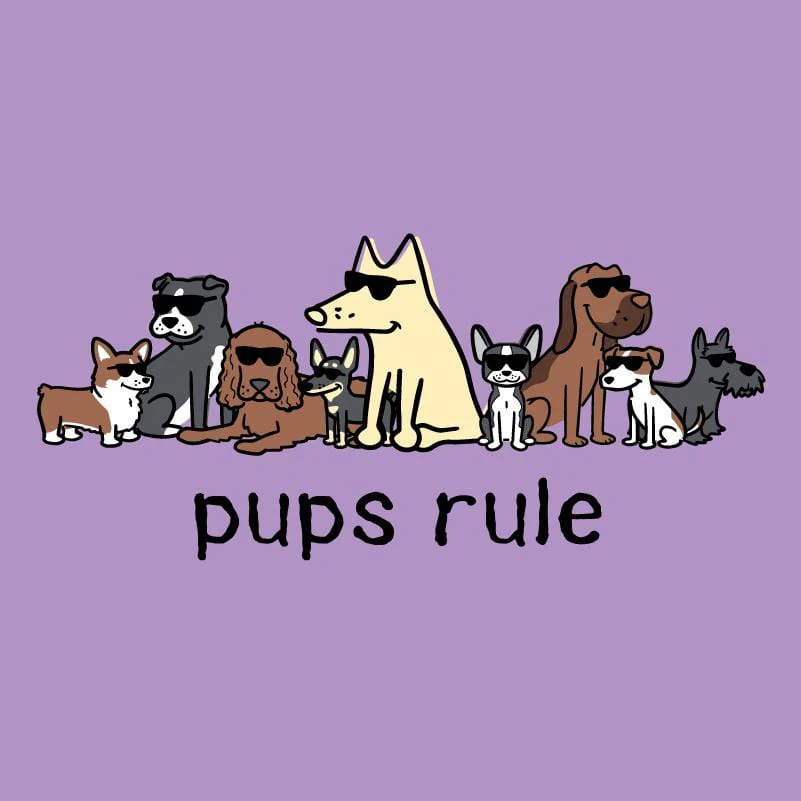 Pups Rule - Ladies T-Shirt V-Neck - Image 2