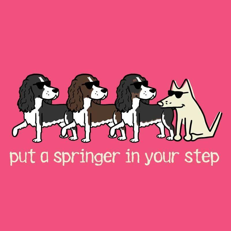 Put A Springer In Your Step - Ladies Plus V-Neck Tee - Image 2