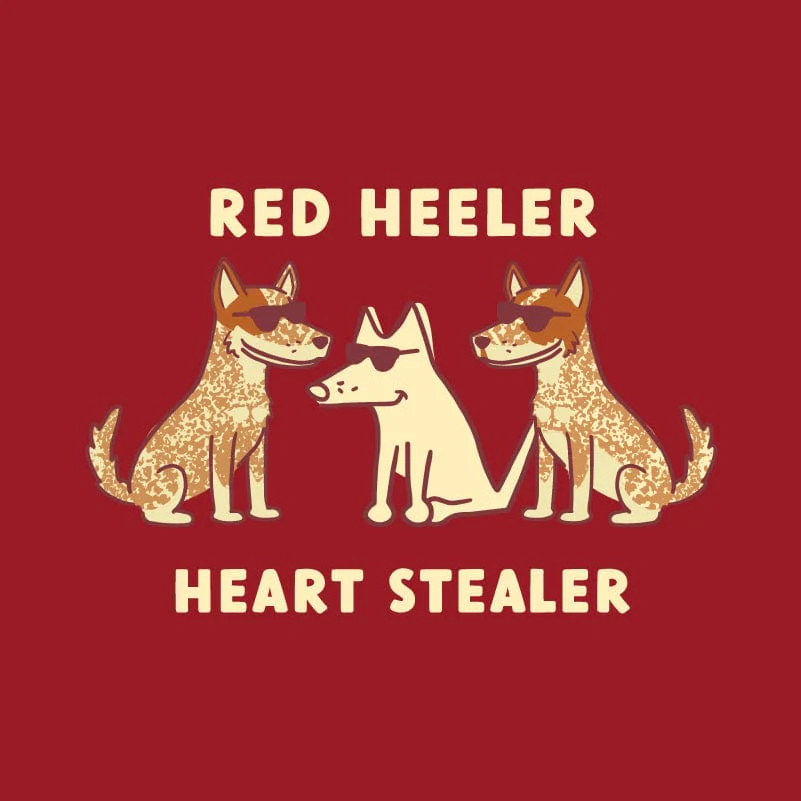 Red Heeler Heart Stealer - Ladies T-Shirt V-Neck - Image 2