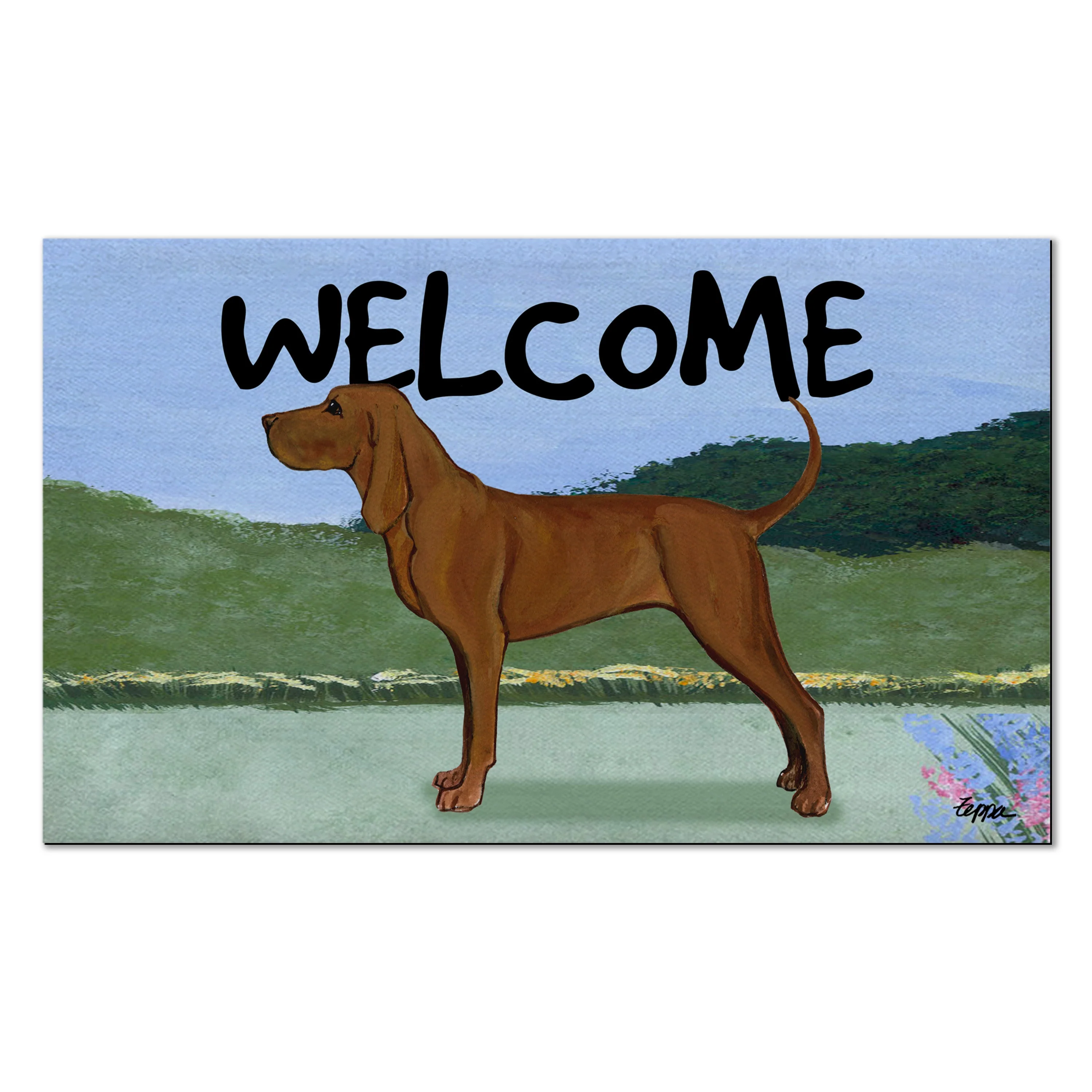 Redbone Coonhound Welcome Mat - Image 3