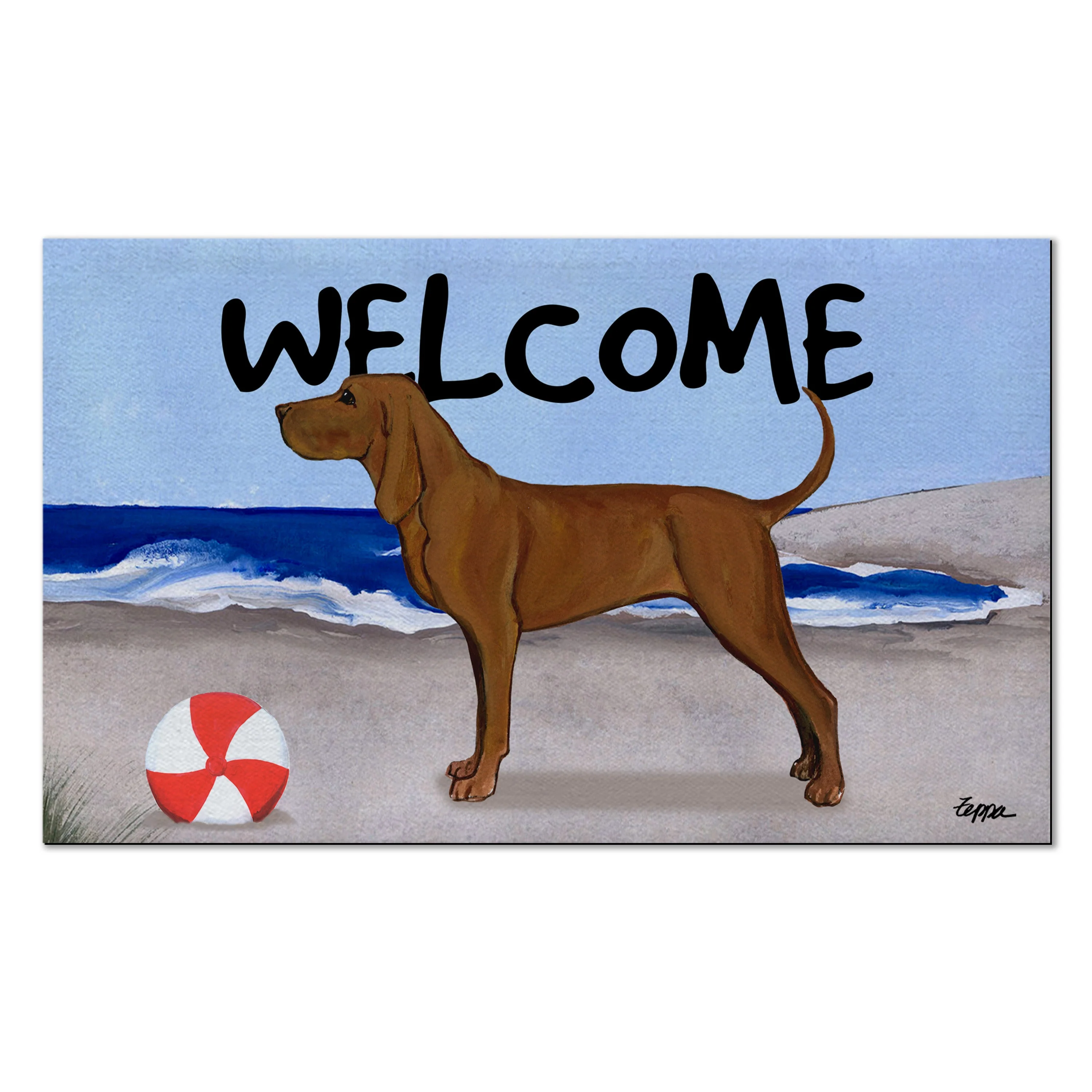 Redbone Coonhound Welcome Mat - Image 5