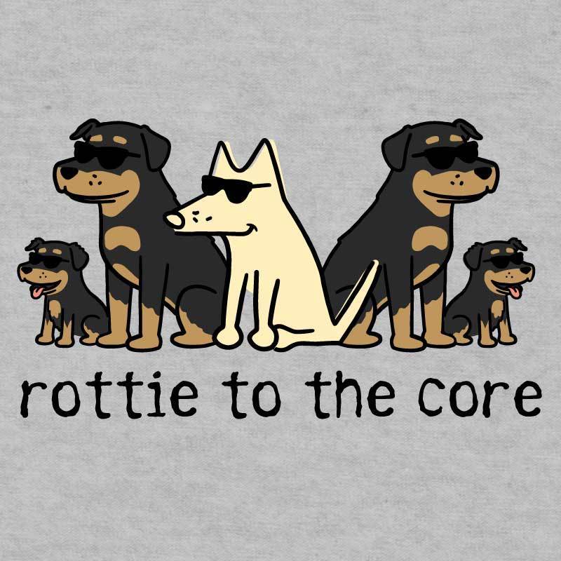 Rottie To The Core  - Lightweight Tee - Image 2