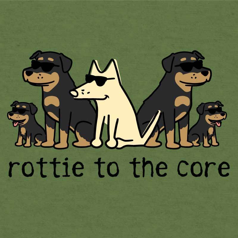 Rottie To The Core  - Lightweight Tee - Image 4