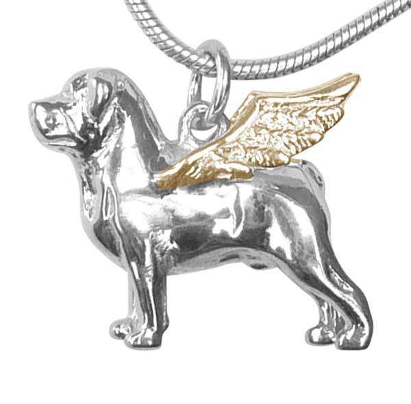 Rottweiler Angel Charm