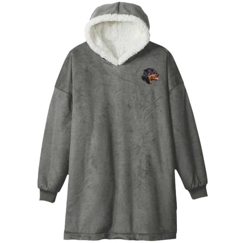 Rottweiler Embroidered Wearable Blanket - Image 3