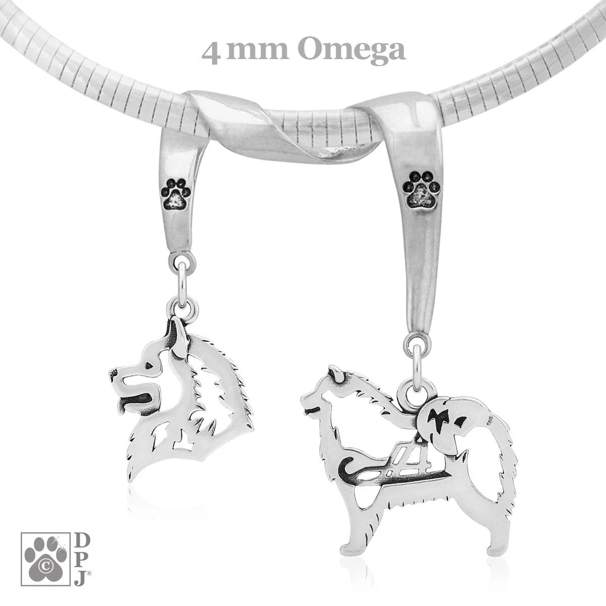 Samoyed, Charm Holder, Necklace - Image 2