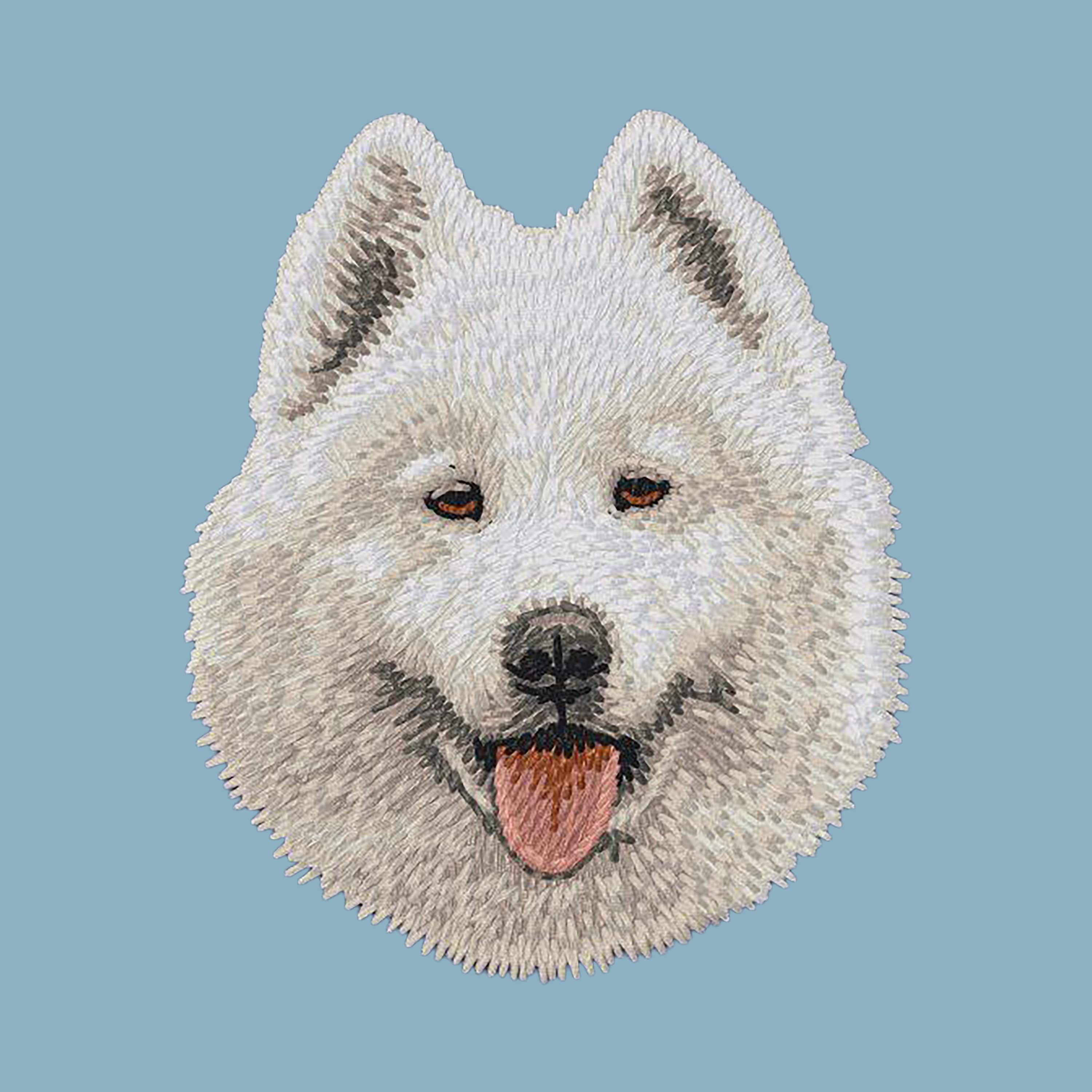 Samoyed Embroidered Sweatshirt Hoodie - Image 2