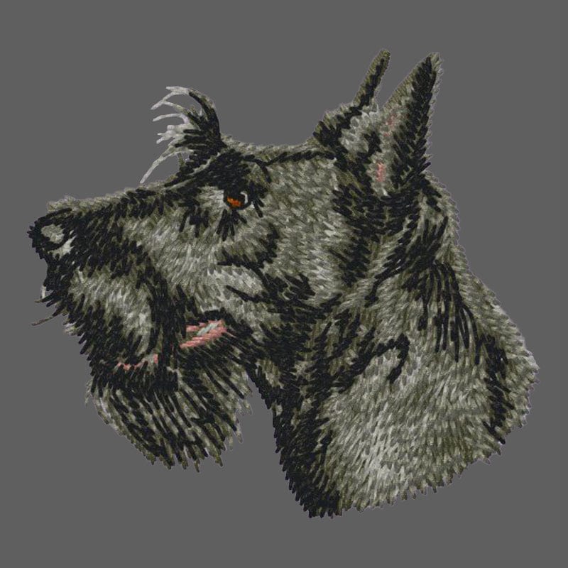 Scottish Terrier Embroidered Women's Fleece Jacket - Image 2