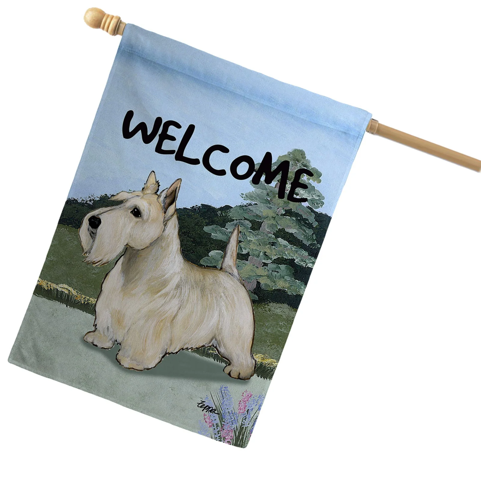 Scottish Terrier House Flag - Image 2