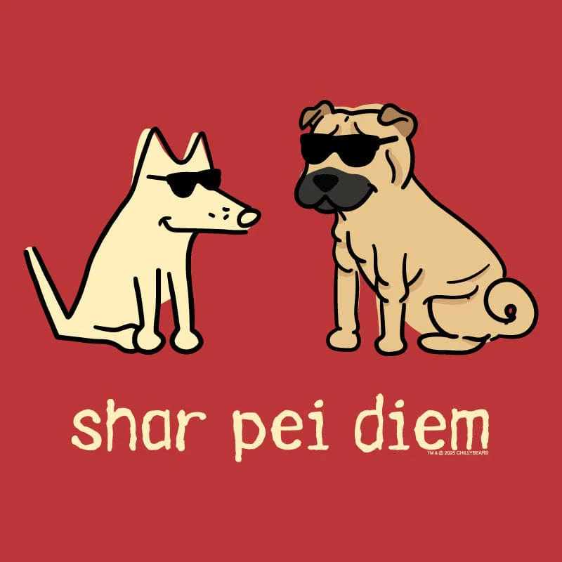 Shar Pei Diem - Ladies Curvy V-Neck Tee - Image 2