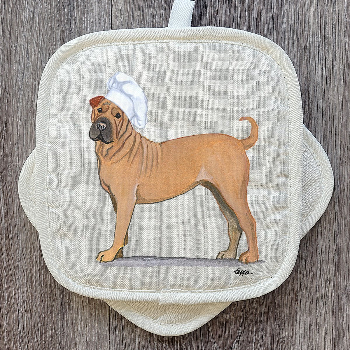 Chinese Shar-Pei  Pot Holder Set