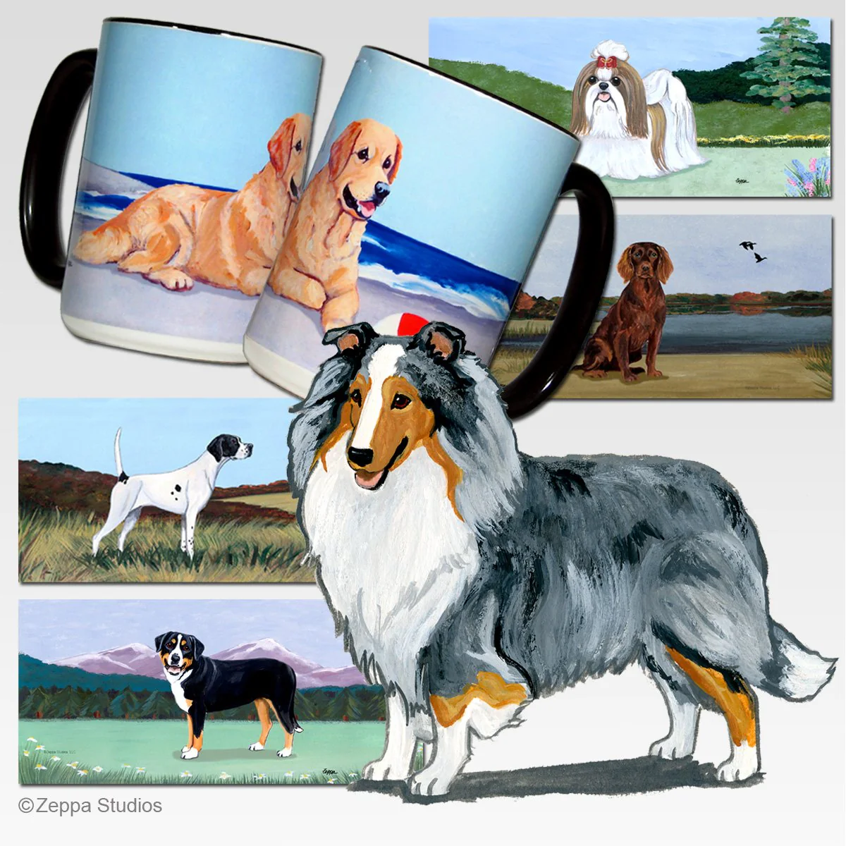 Shetland Sheepdog Scenic Mug - Image 2