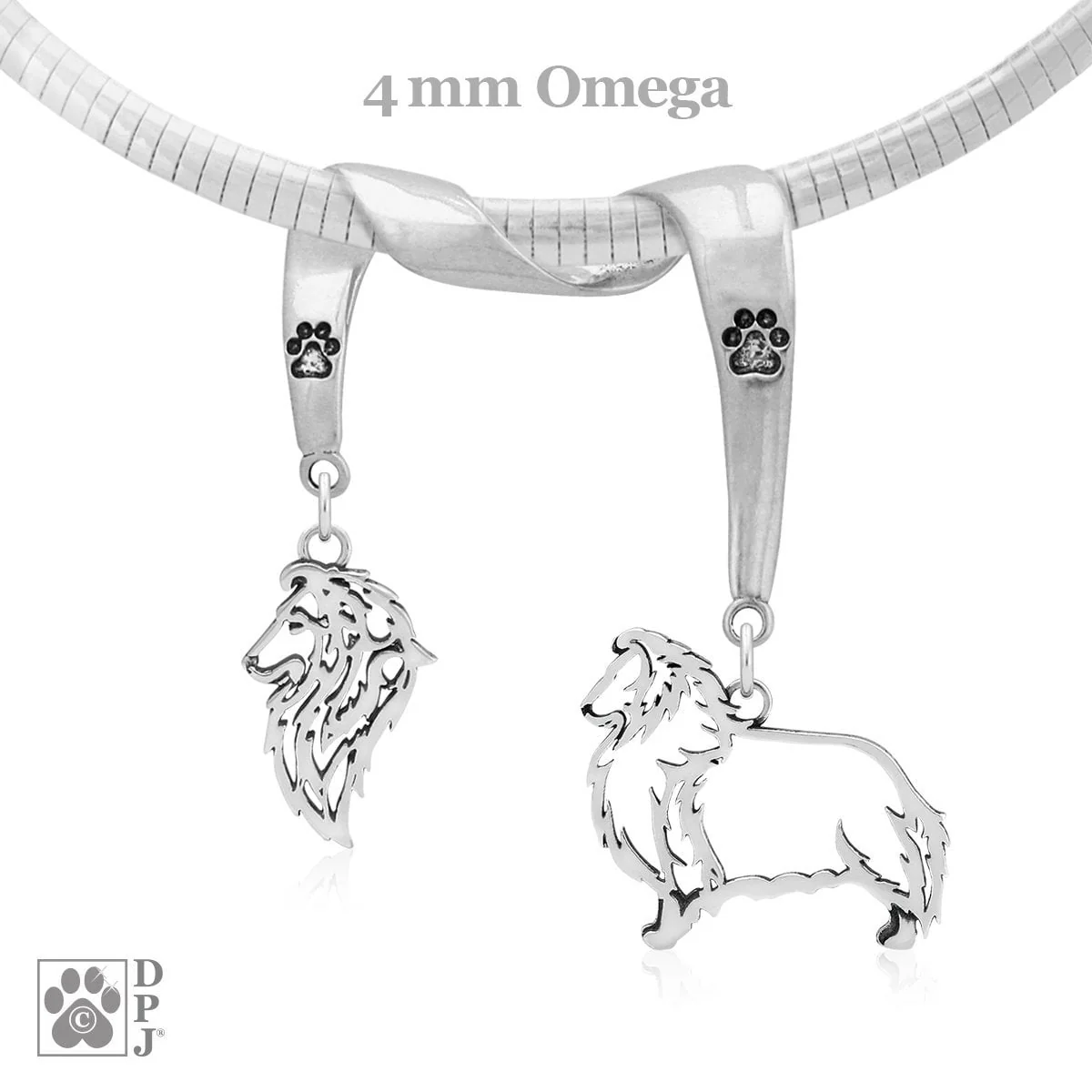 Shetland Sheepdog, Charm Holder, Necklace - Image 2