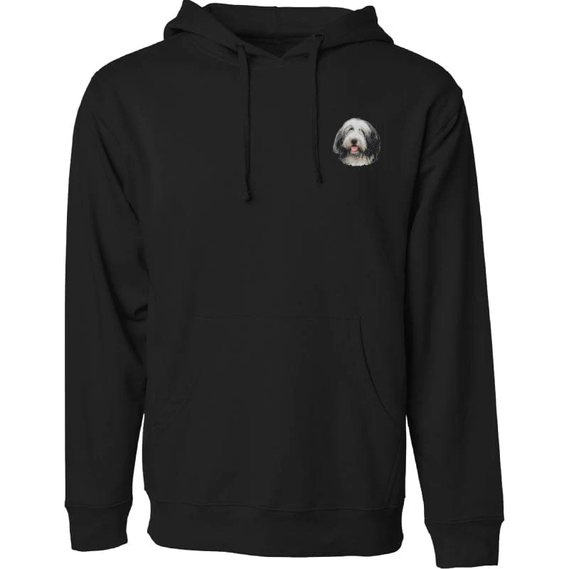 Bearded Collie Embroidered Sweatshirt Hoodie